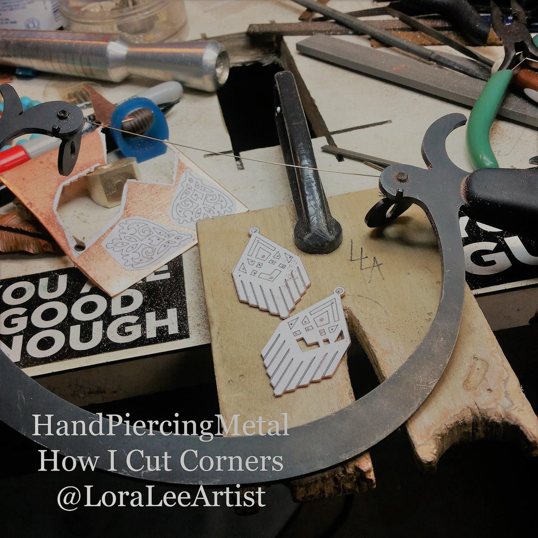 Cutting Corners In Hand Piercing Metal Jewelry - LoraLeeArtist