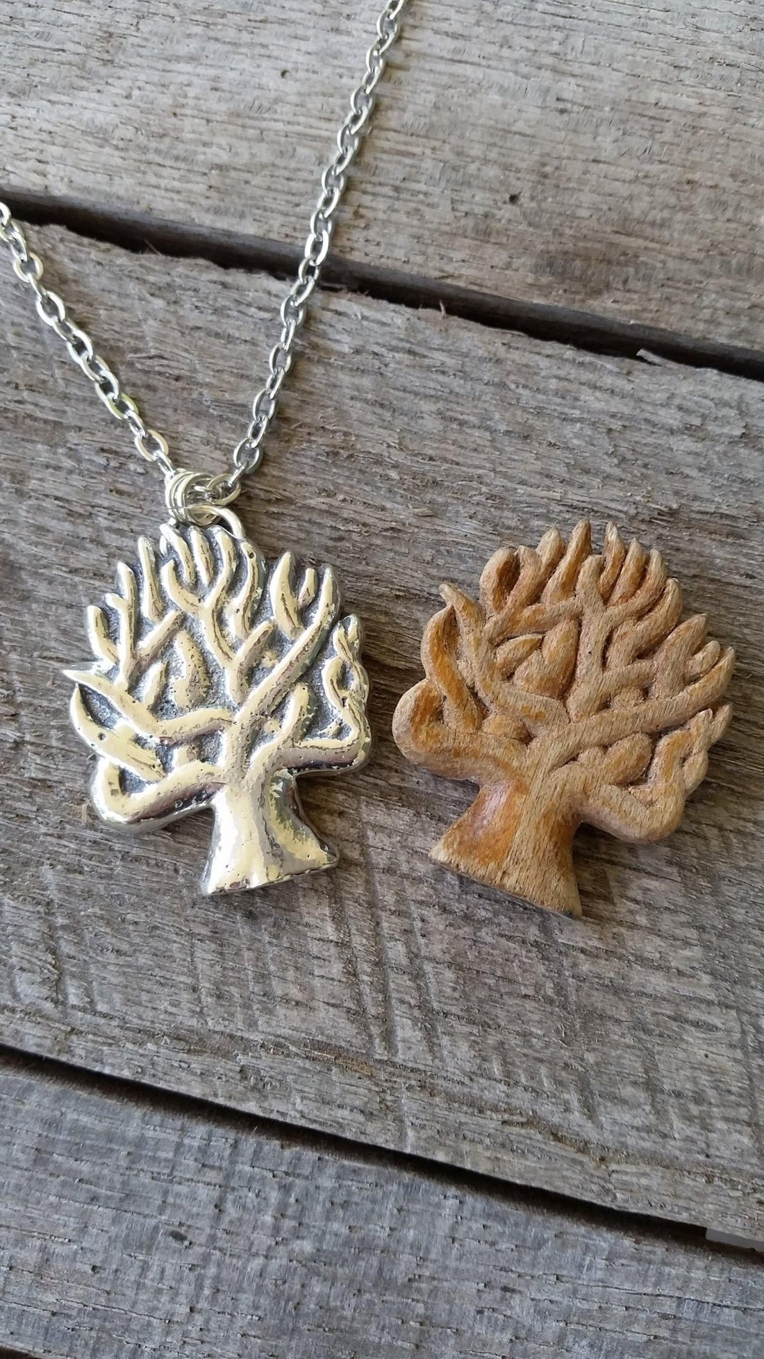 Sandcasting Tree Pendant - LoraLeeArtist