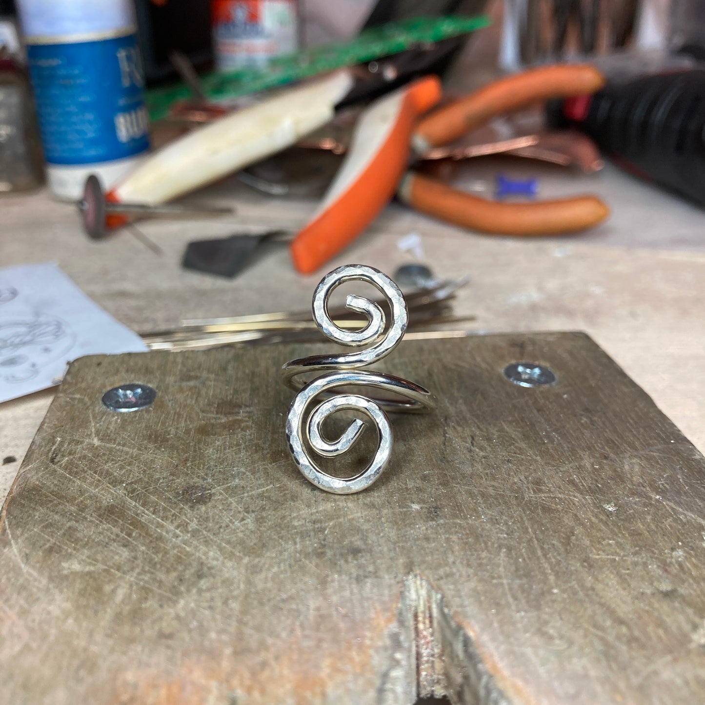 Sterling Silver Spiral Ring