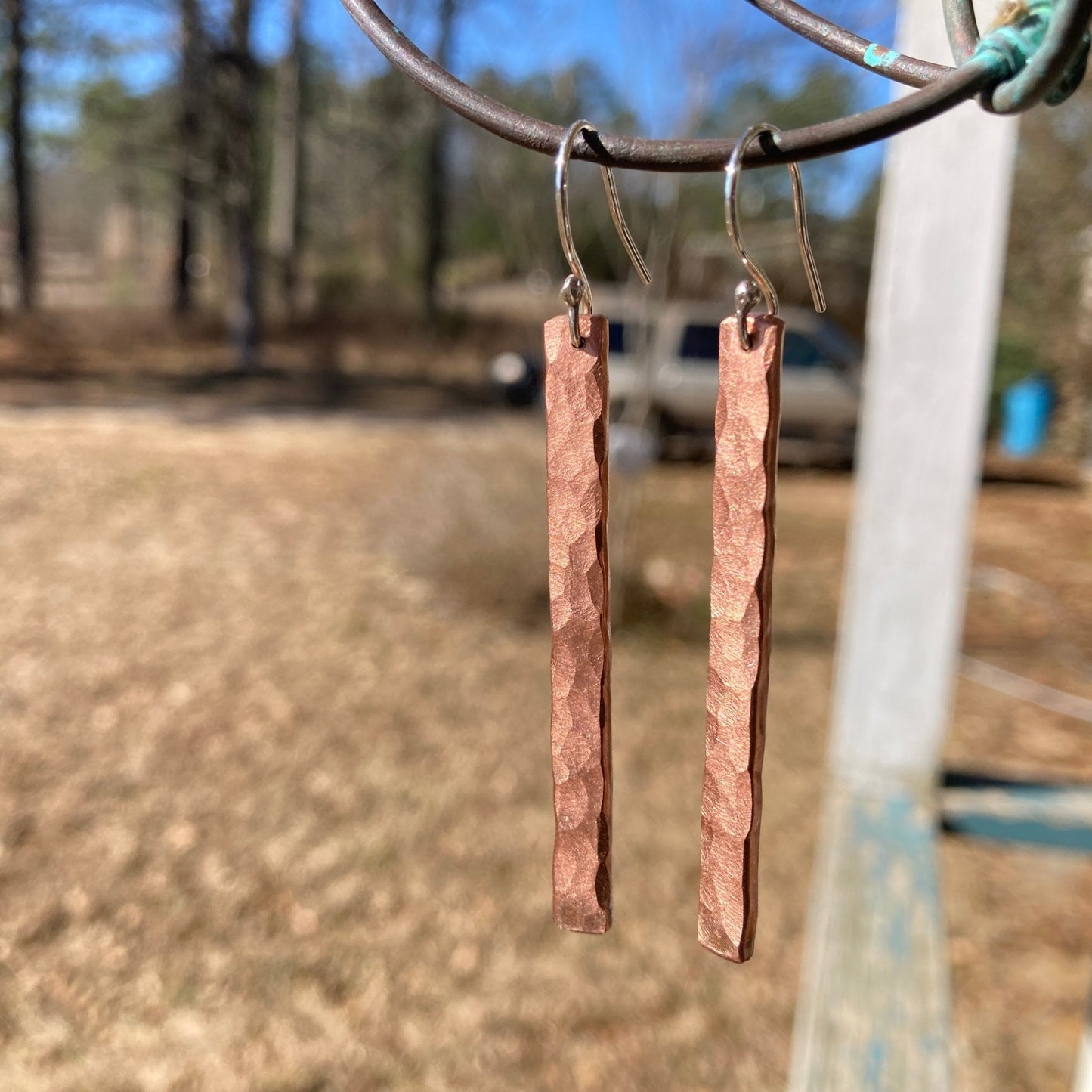 Copper Glamour Earrings - LoraLeeArtist