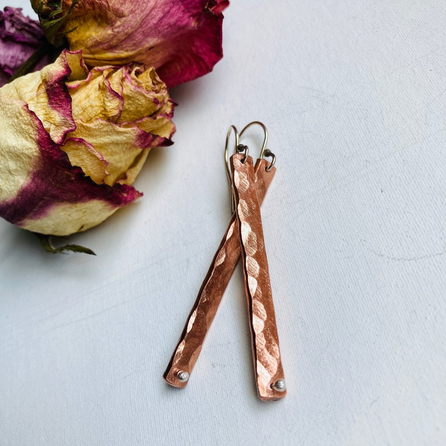 Copper Glamour Earrings - LoraLeeArtist