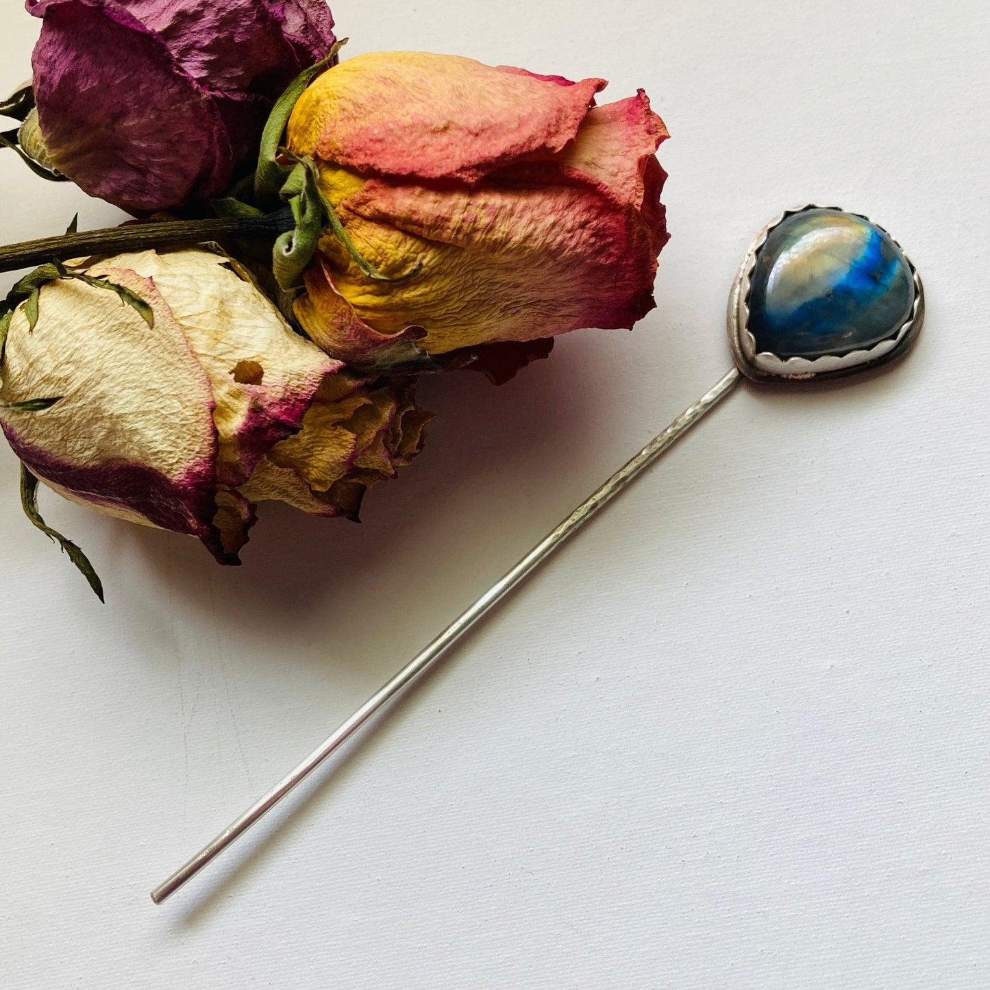 Labradorite Hair Stick/Shawl Pin - LoraLeeArtist