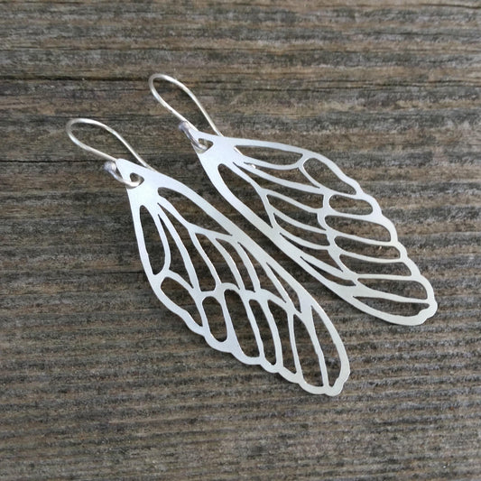 Fluttery Wing Earrings - Custom Made-loraleeartist.myshopify.com