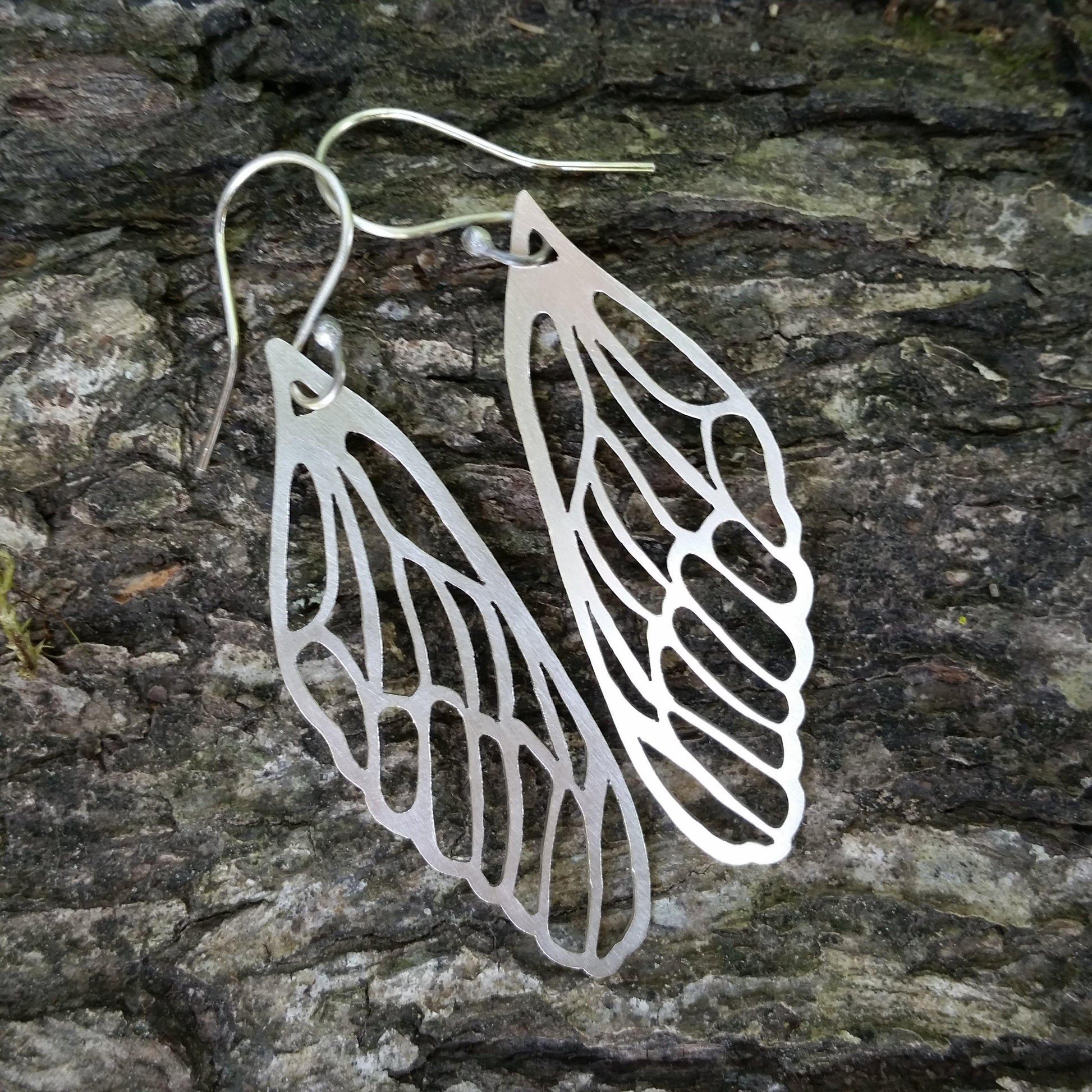 Fluttery Wing Earrings - Custom Made-loraleeartist.myshopify.com