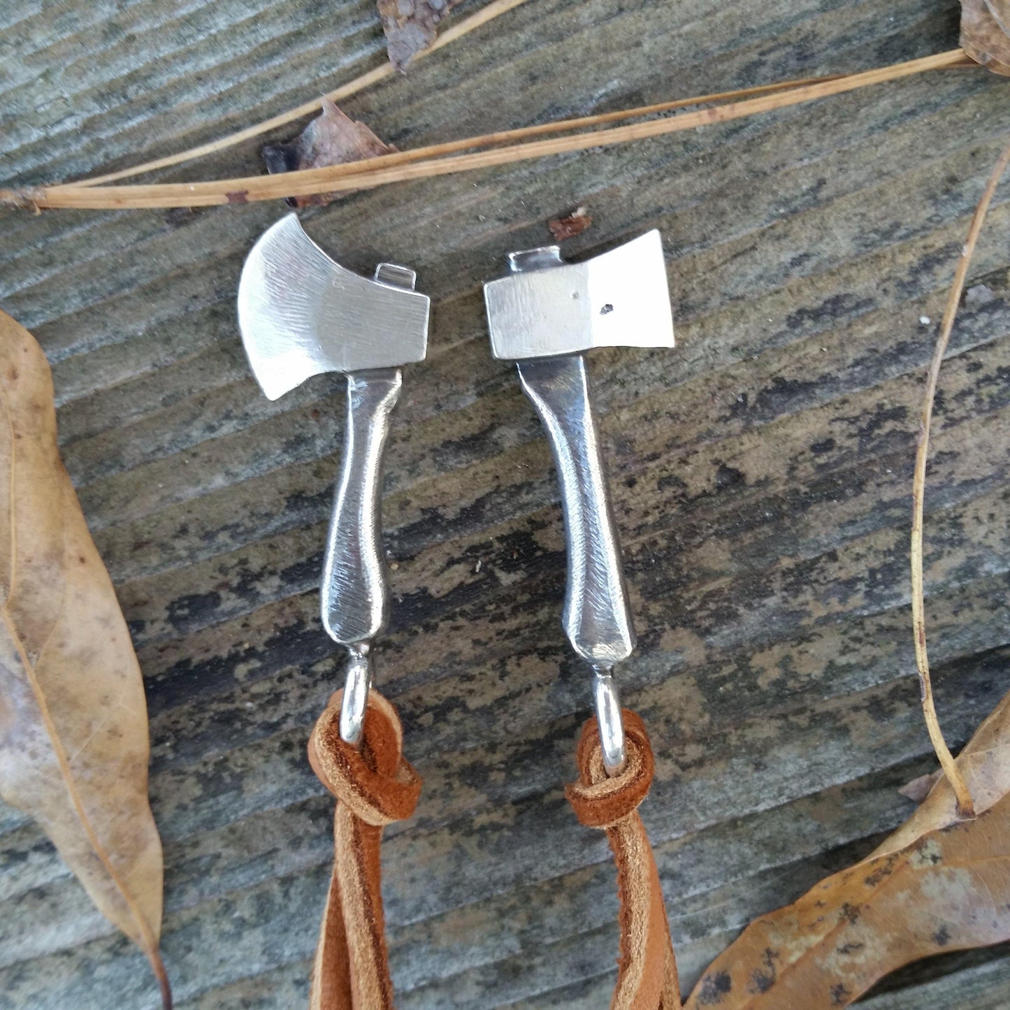 Axe Pendant/Key Chain - Sterling Silver- Custom Made-loraleeartist.myshopify.com